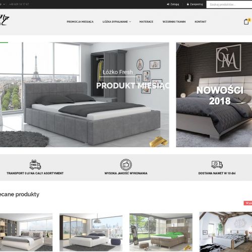 Komfortowe łóżka tapicerowane