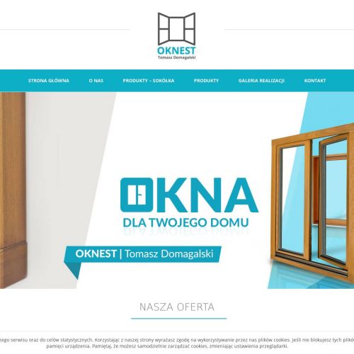 Parapety, okna drewniane i rolety