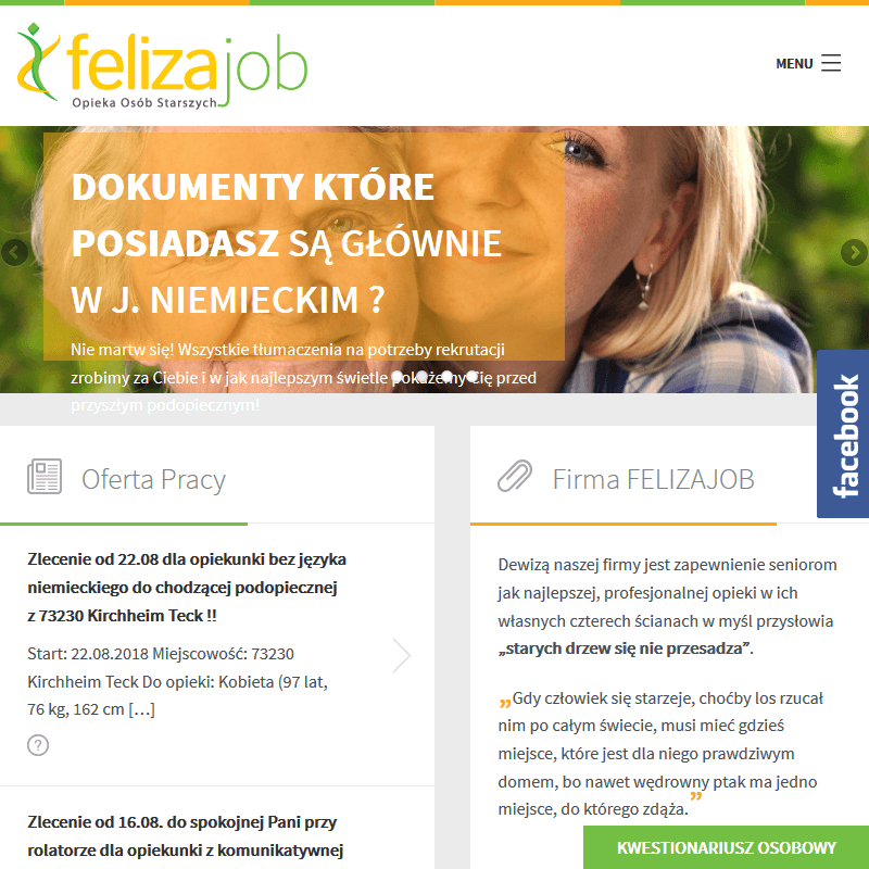 Agencja pośrednictwa pracy dla opiekunek