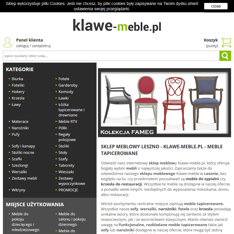 Meble ogrodowe, hotelowe, młodzieżowe