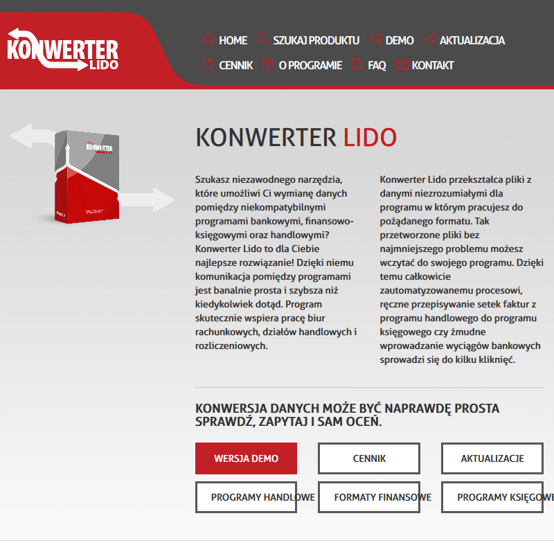 Import do programu księgowego